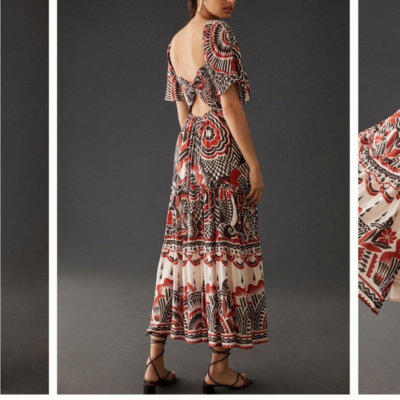 Anthropology Pattern/Print Maxi Dress NWT - Picture 2 of 3